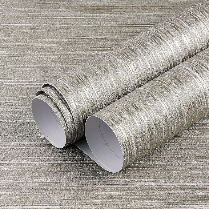 LaCheery 24"x160" Removable Grasscloth Textured Wallpaper Peel and Stick - Image 2