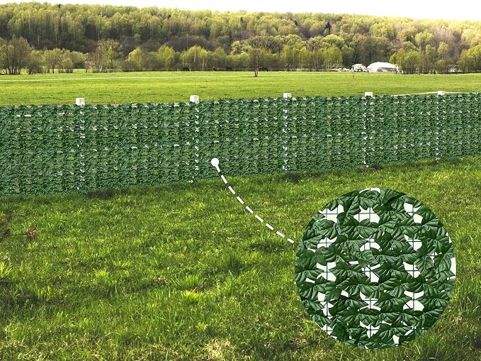 ODTORY Artificial Fence Privacy Screen: 5FT x 20FT UV-Anti Faux Greenery - Image 7