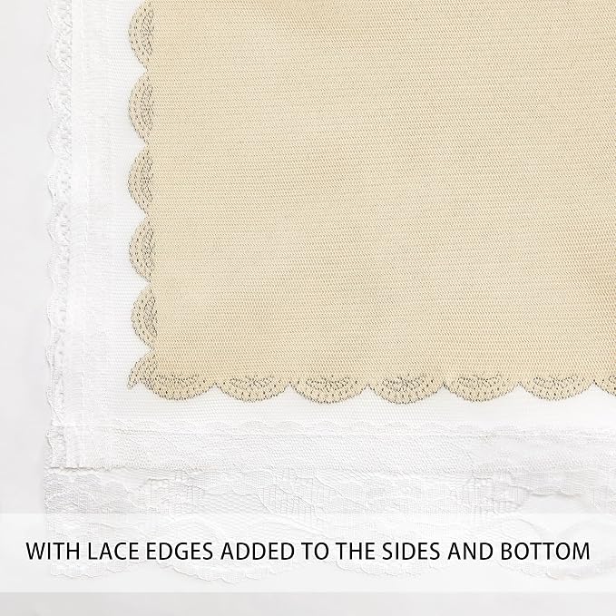 XiDi Curtains for Bedroom Decor Beige52/72/1 - Image 4