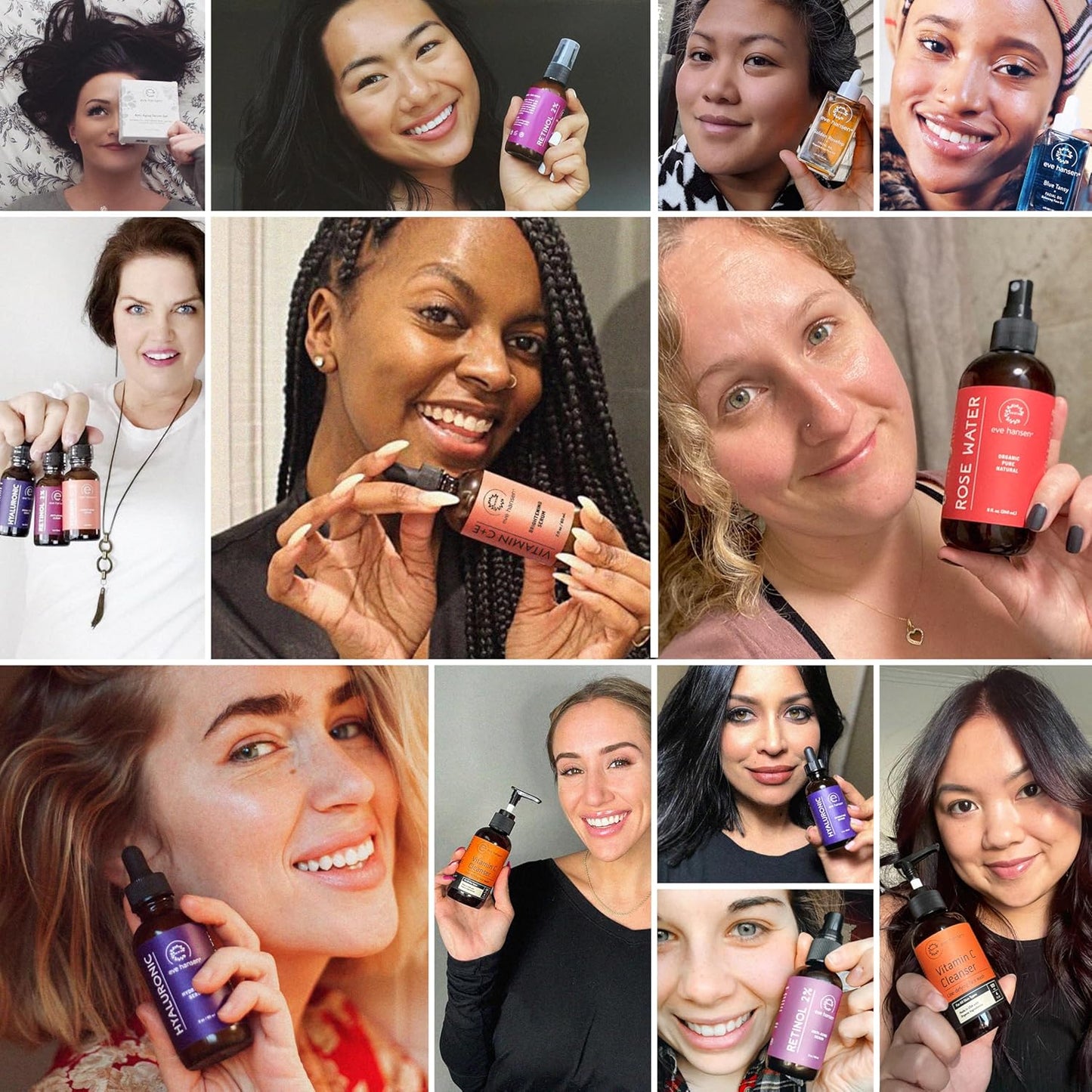 Eve Hansen Collagen Face Mask Sheets Set of 5 – Hydrating & Nourishing Care for All Skin Types – With Hyaluronic Acid, Tangerine Peel, Blueberry Extract & Spinach Leaf