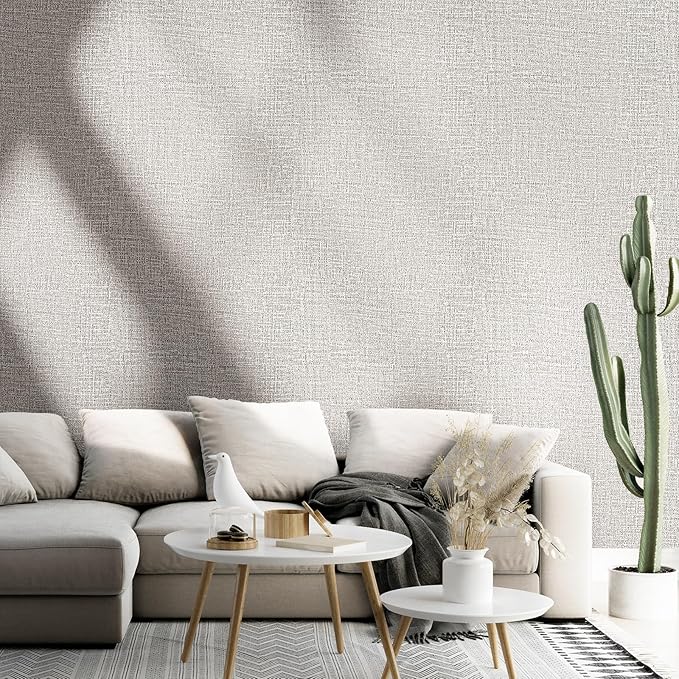 WADILE Grasscloth Peel and Stick Wallpaper 15.7in x 787.4in, Textured Contact - Image 3