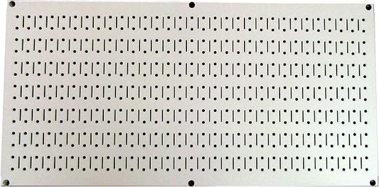 Wall Control Pegboard 16in x 32in Horizontal Beige Metal Pegboard Tool Board by Wall+Control