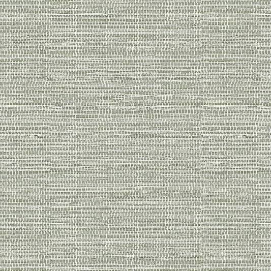 HueBurst Green Grasscloth Peel and Stick Wallpaper 17.3" x 394" Renter Friendly by HueBurst