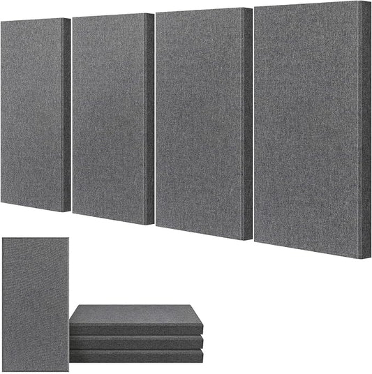 UMIACOUSTICS 4 PCS Acoustic Panels, 2“ Thick 23.6" x 11.8" Fiberglass Sound by UMIACOUSTIC