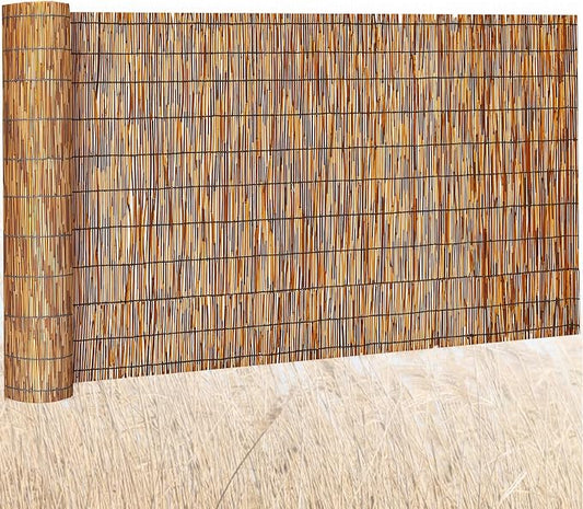 Barydat 1 Pcs 3 x 10 ft Reed Fence Roll, 85% Shade Bamboo Privacy Screen by home