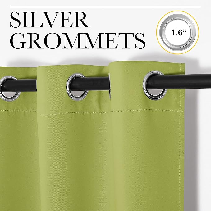 NICETOWN Thermal Insulated Solid Grommet Top Blackout Holiday Decorative - Image 3