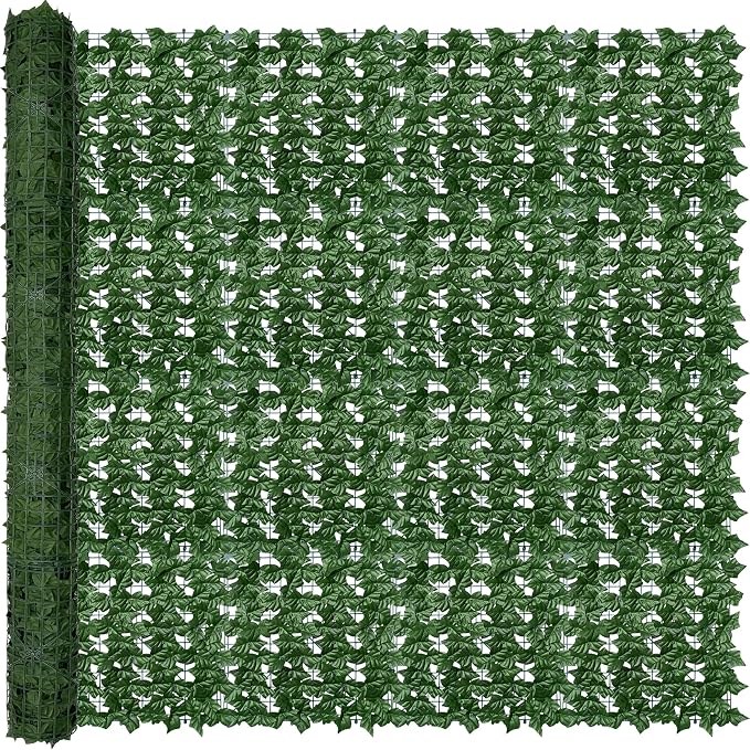 ODTORY Artificial Ivy Privacy Fence Wall Screen, 80X120 in UV-Anti Faux by ODTORYHOME
