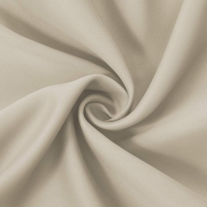 LEMOMO Light Beige Thermal Blackout Curtains/42 x 72 Inch/Set of 2 Panels Room - Image 5