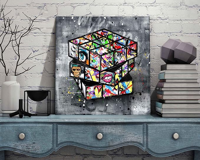 SIXTTART Banksy Canvas Wall-Art - Image 5