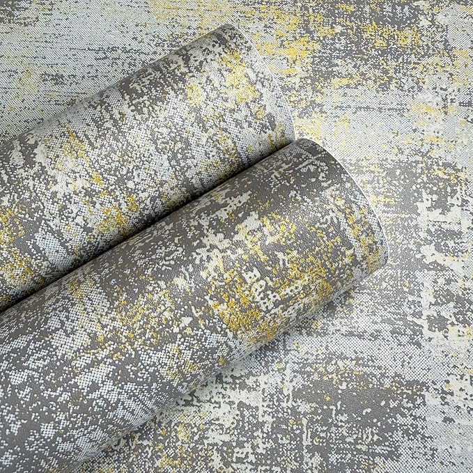 JiffDiff Vintage Metallic Peel and Stick Wallpaper Self Adhesive Industrial - Image 6