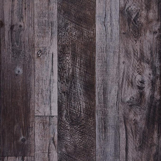 WENMER 17.71" x 472" Grey Wood Peel and Stick Wallpaper Shiplap Self Adhesive by WENMER