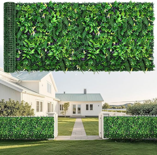 fanado Artificial Grass Wall Panels 40"x120", Hedge Green Wall Decor Backdrop by Unknown
