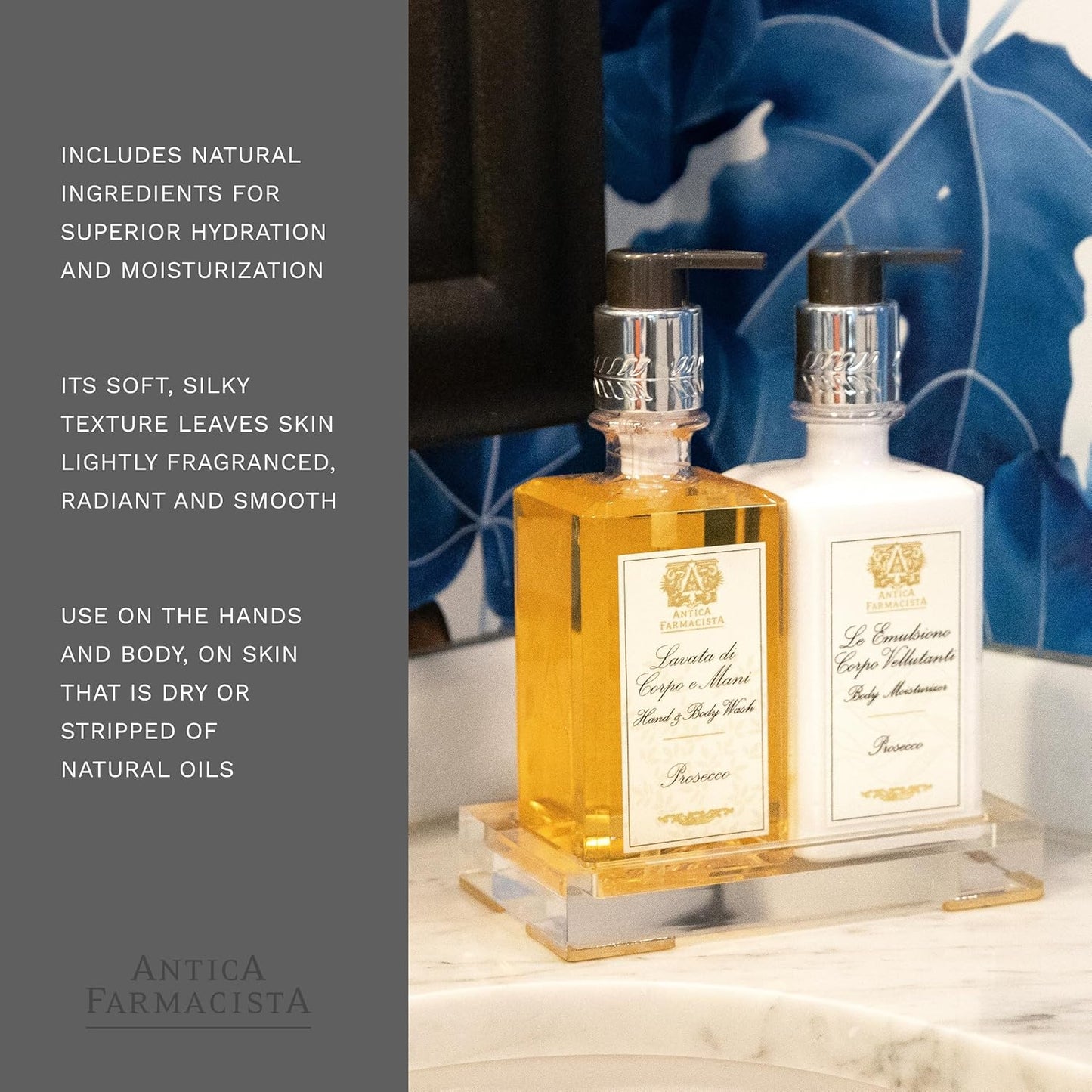 Antica Farmacista Body Moisturizer - Moisturizing Scented Lotion - Premium Body Moisturizer - Luxury Gift for Women & Men - Hand & Skin Hydration - Prosecco, 10 Fl Oz