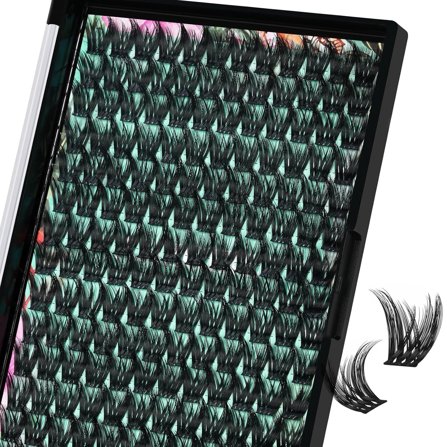 Lash Clusters Wet Look 168Pcs Eyelash Cluster Ultra-Thin Lash Band Eyelashes Extensions Spiky Anime Wide Span Lashes(Mallow,D-12mm)