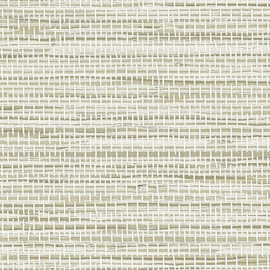 JiffDiff Grasscloth Wallpaper Peel and Stick, 17.3"x472" Cream Grassweave Stick by wallpaper