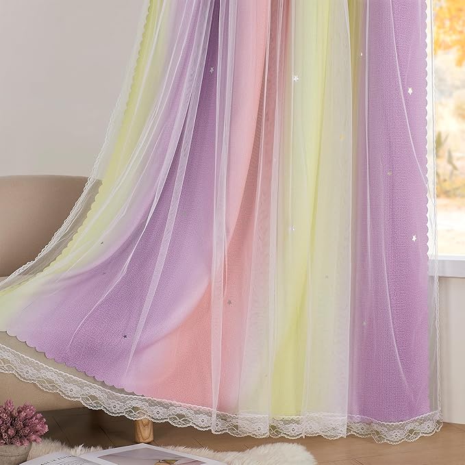 XiDi Pink Blackout Curtains for Bedroom Decor - Image 4