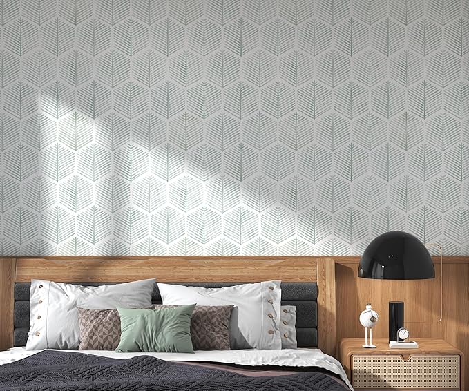 Modern Peel and Stick Wallpaper 17.3''×197'' Geometric Wallpaper Boho Contact - Image 6