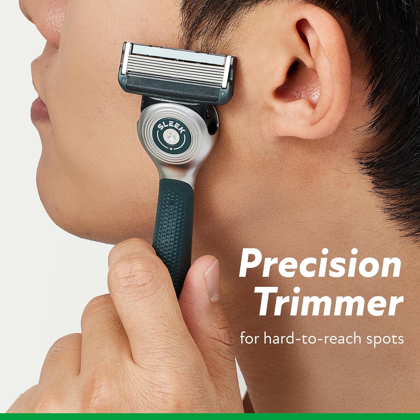 DORCO SLEEK Six Blade Razor System Bundle with Multi-Flex Technology, Ergonomic Handle With Precision Shaving Razor Replacements, 14 Cartridges