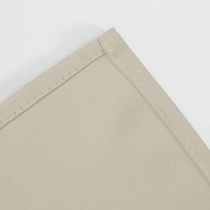 LEMOMO Light Beige Thermal Blackout Curtains/52 x 63 Inch/Set of 2 Panels Room - Image 8