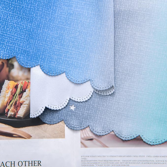 XiDi Curtains for Bedroom Decor, Rainbow BluGrenGrey-52-90 - Image 7