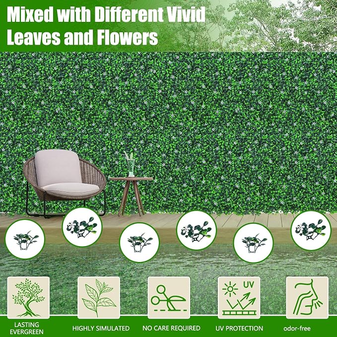EverNture 71"x126" Grass Wall Panels, Artificial Grass Backdrop, Fake Greenery - Image 3