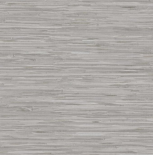 NuWallpaper Grey Grassweave Peel and Stick Wallpaper, Textured Removable by NuWallpaper