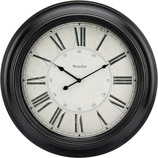 Westclox 32213VBK 24 inch Traditional Wall Clock Battery-Operated Clock by Westclox
