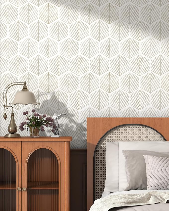 Modern Peel and Stick Wallpaper 17.3''×197'' Self Adhesive Wallpaper Boho - Image 4