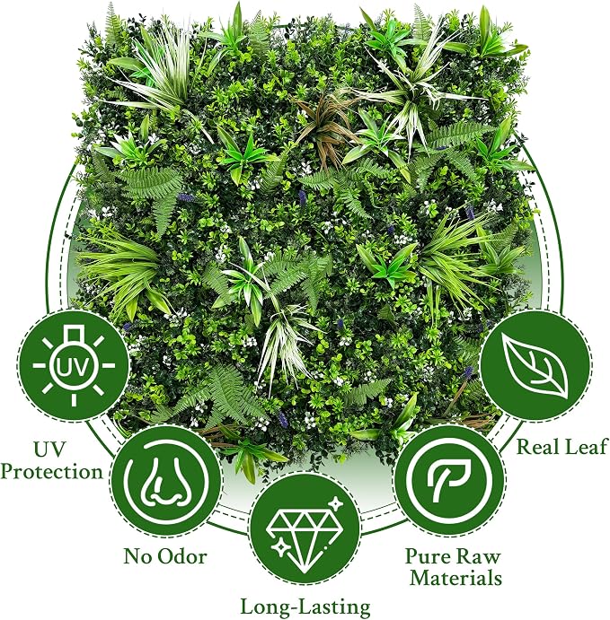 ODTORY Artificial Boxwood Topiary Hedges Panels: 54'' x 120'' UV-Protected - Image 4