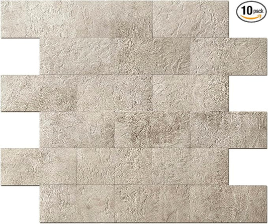 Art3d 10-Pack Peel and Stick Wall Tile by Art3d