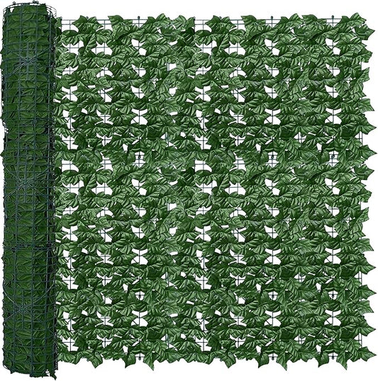 ODTORY Artificial Fence Privacy Screen: 4FT x 20FT UV-Anti Faux Greenery by ODTORYHOME