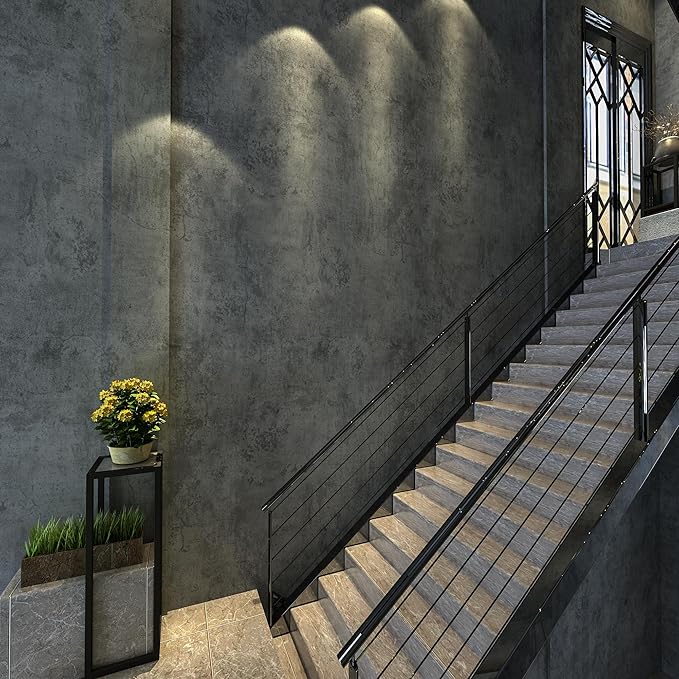 3yecao 31"×1181" Extra Wide Big Thickness Blue Grey Concrete Wallpaper Peel and - Image 5