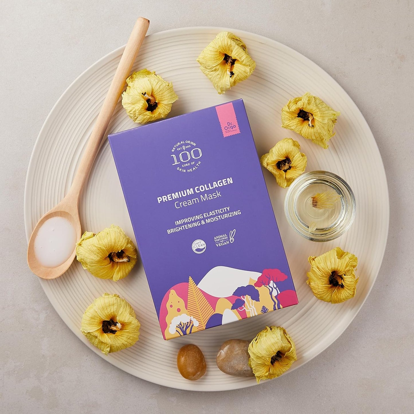 Premium Bio-Collagen Real Deep Mask, Hydrating Overnight Hydrogel Face Mask, Pore Minimizing, Elasticity Improvement, 5 Masks per Pack, [Made in South Korea]