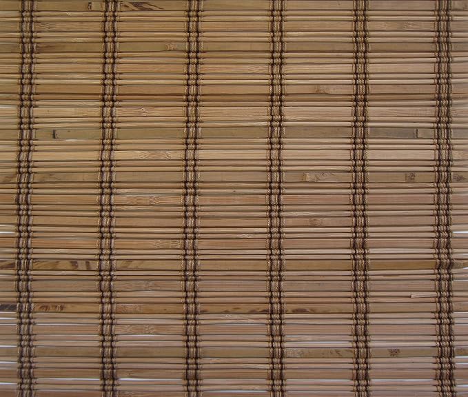 Cordless Woven Wood Roman Shades, 38W x 72H, Ashbury Camel, Sizes 20-72 Wide - Image 4