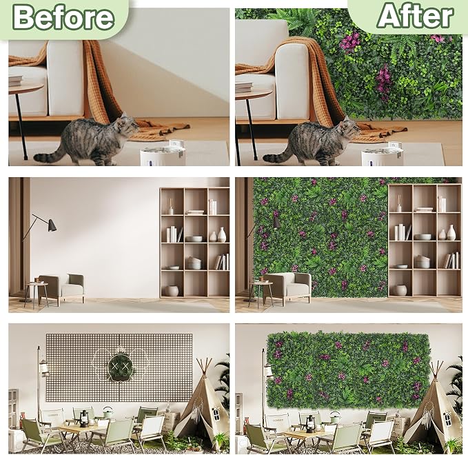 Greenery Grass Wall Boxwood Plant Roll: 40"x120" - Image 5