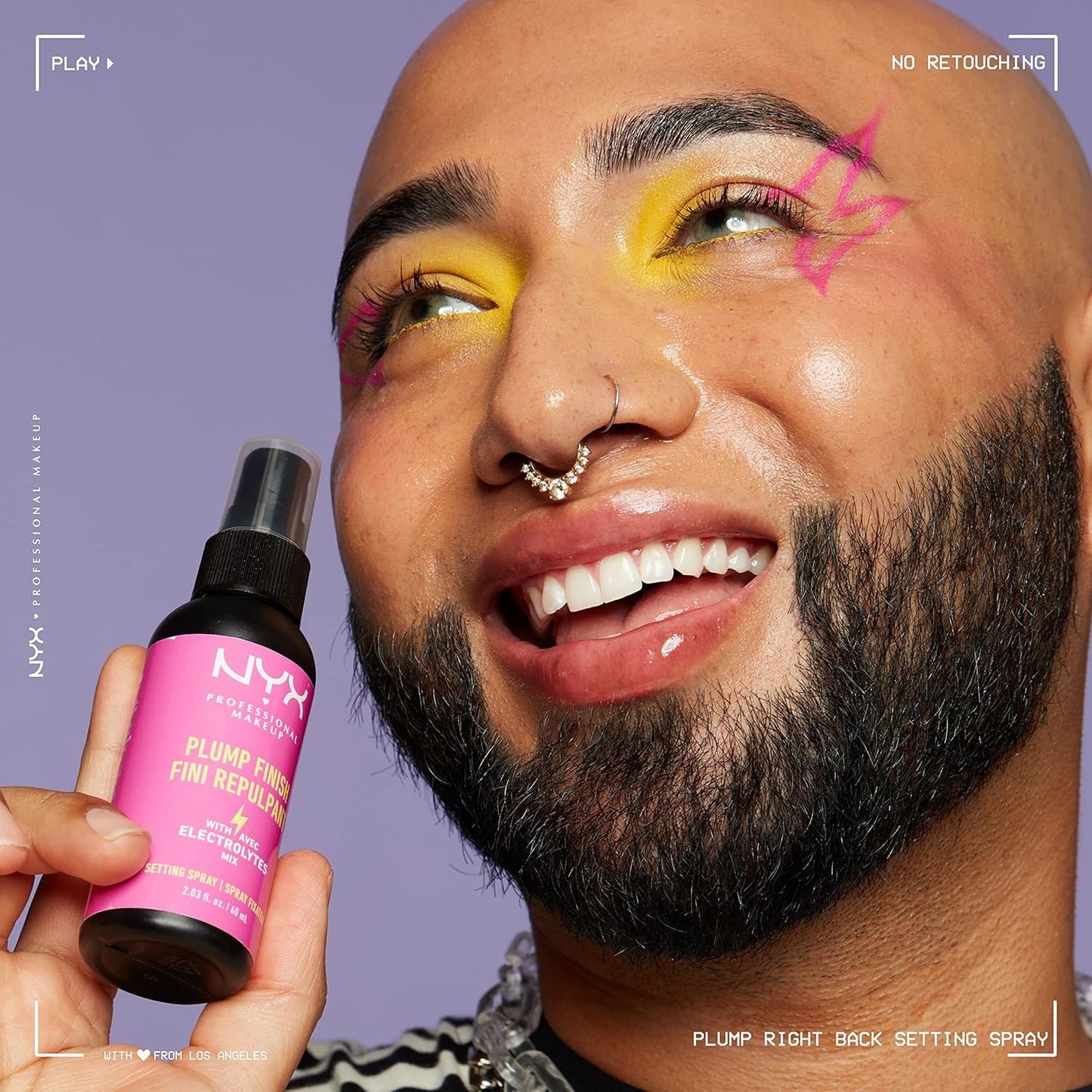 NYX PROFESSIONAL MAKEUP Makeup Setting Spray - Plump Finish, Long-Lasting Face Mist with Vitamins and Electrolytes, Vegan Formula