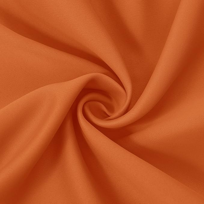 LEMOMO Blackout Curtains 66 x 84 inch/Orange Curtains Set of 2 Panels/Thermal - Image 5