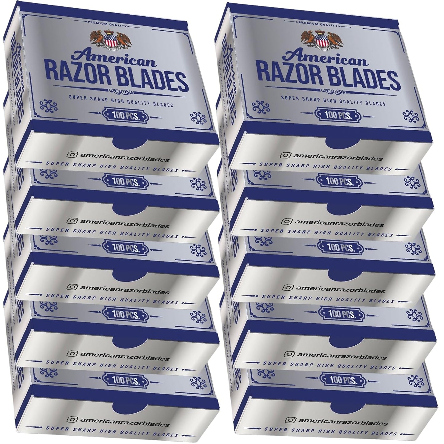 American Razor Blades from The Shave Factory - Single Edge Razor Blades (10)