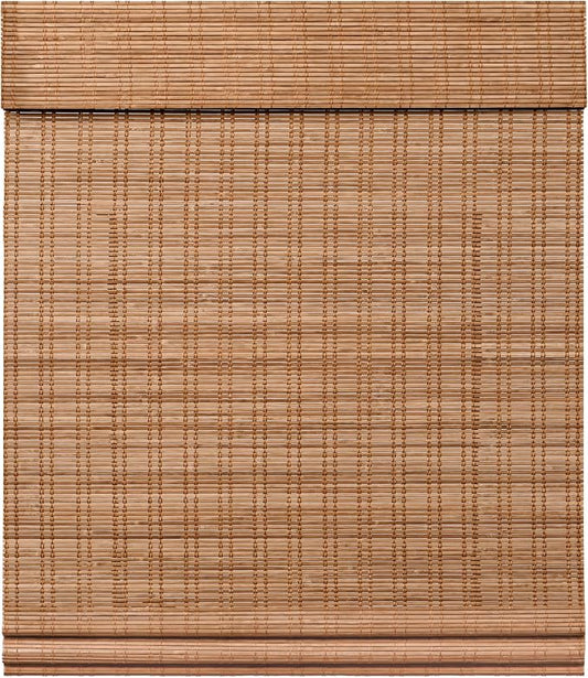 LazBlinds Cordless Bamboo Roman Shades, Light Filtering Window Treatment by LazBlinds