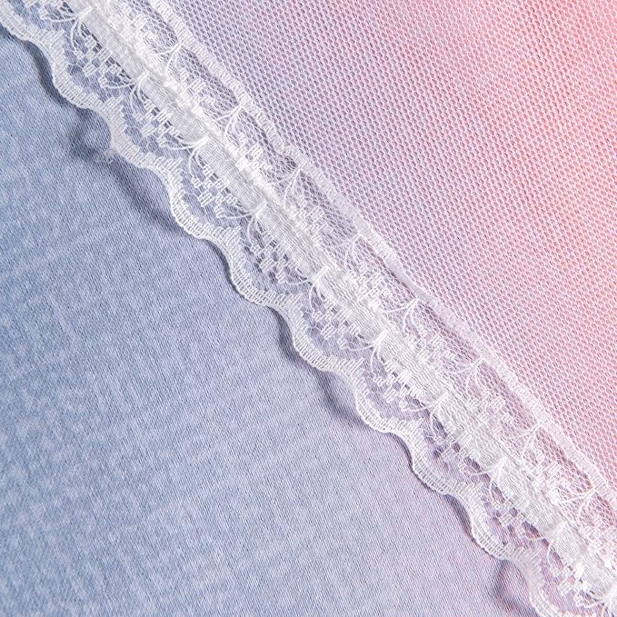 XiDi Curtains for Bedroom Decor, Rainbow GreyPinkPu-34-90 - Image 7