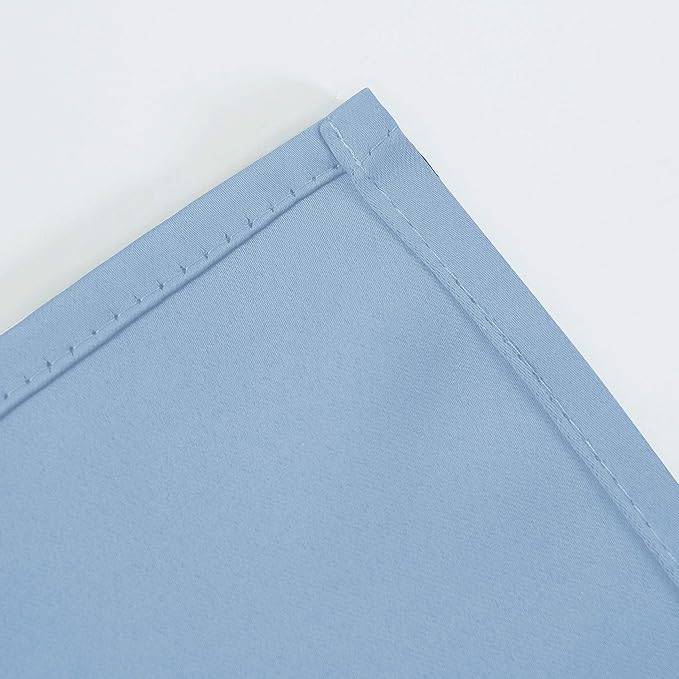 LEMOMO Sky Blue Thermal Blackout Curtains/42 x 95 Inch/Set of 2 Panels Room - Image 7