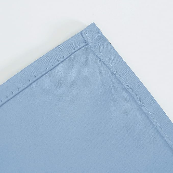 LEMOMO Blackout Curtains 66 x 95 inch/Sky Blue Curtains Set of 2 Panels/Thermal - Image 8