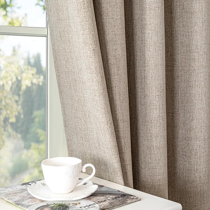 IGEMAEVE Blackout Curtains 84 Inch Length 2 Panels Set, 100% Black Out Curtains - Image 9