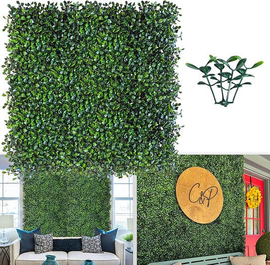 ODTORY Artificial Grass Wall Panel Backdrop, 10 X 10 in 25P UV-Anti Greenery by ODTORYHOME