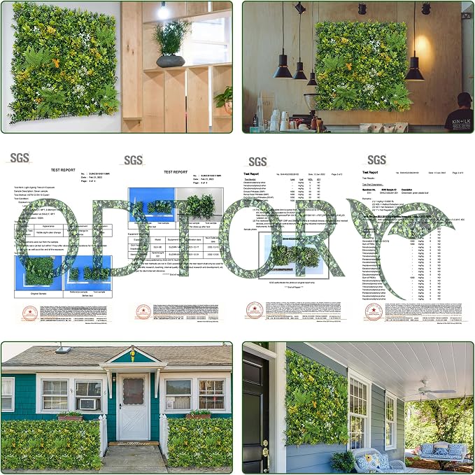 ODTORY Artificial Boxwood Hedges Panels Roll, Outdoor Indoor Home Decor - Image 5