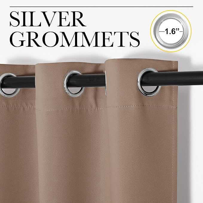 NICETOWN Light Reducing Grommet Curtains - Image 2