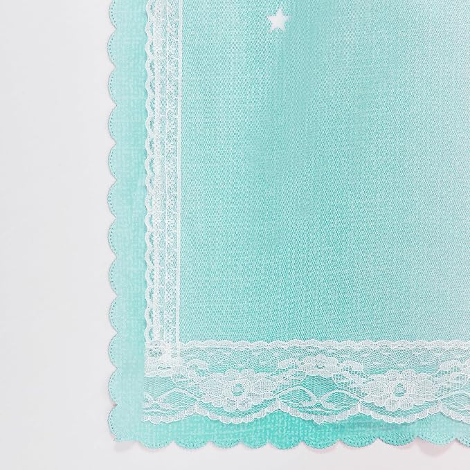 XiDi Curtains for Bedroom Decor, Rainbow PinkPuGreen-52-90 - Image 9