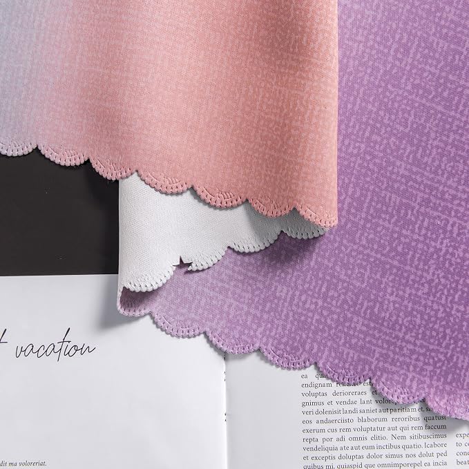 XiDi Curtains for Bedroom Decor, Rainbow GreyPinkPu-34-54 - Image 8