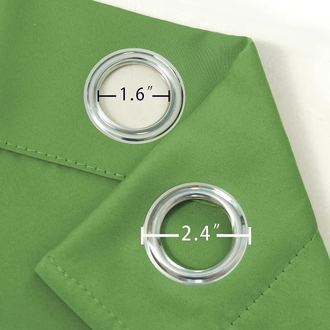 LEMOMO Blackout Curtains 66 x 84 inch/Light Green Curtains Set of 2 - Image 5