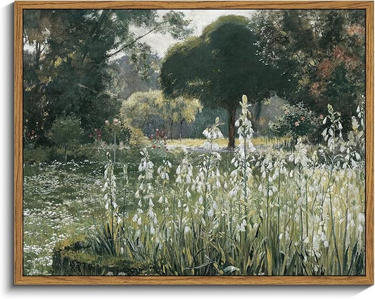 InSimSea Framed Canvas Wall Art Vintage Decor, Landscape Wall Art by InSimSeaArt